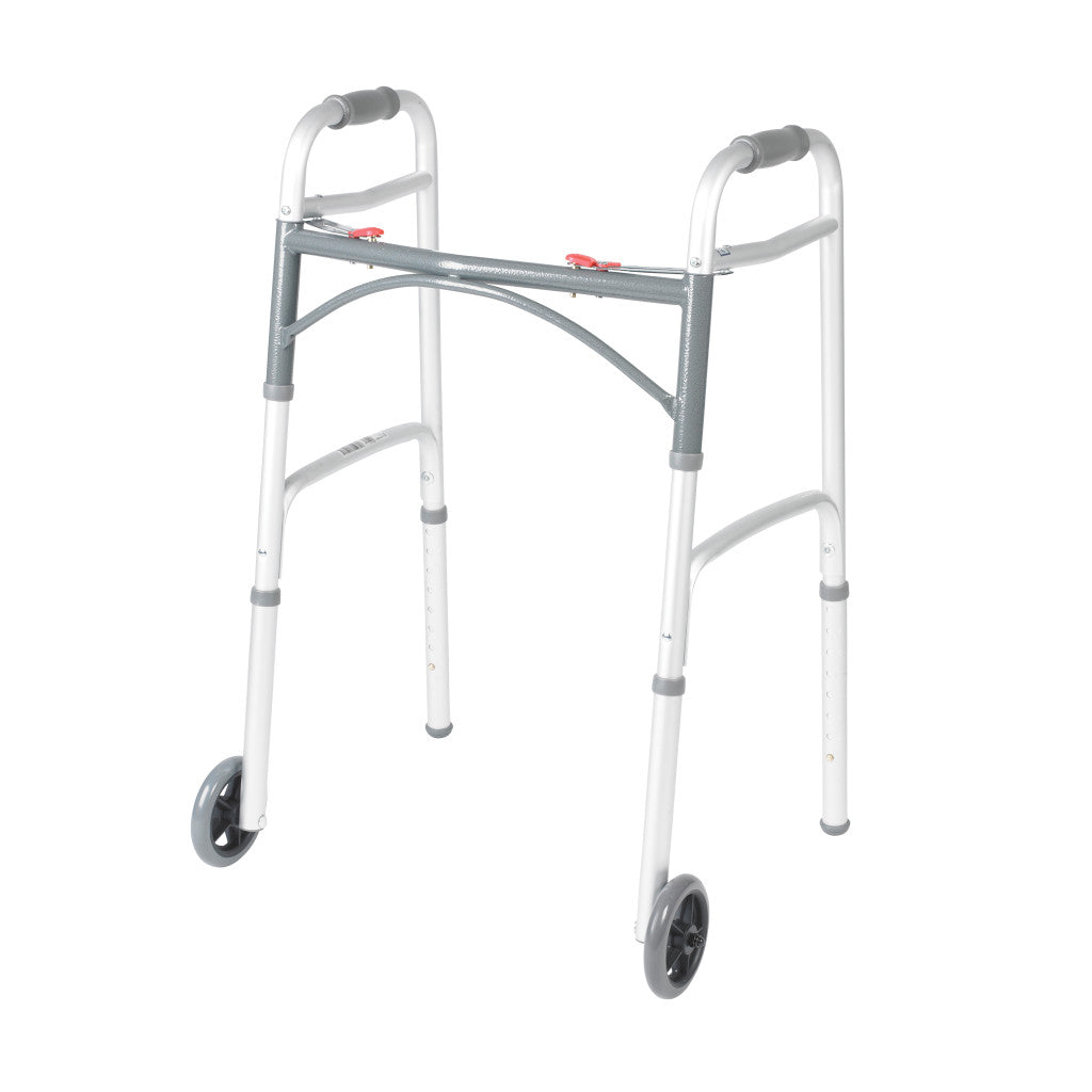 Deluxe Folding Walker with Wheels