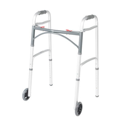 Deluxe Folding Walker with Wheels