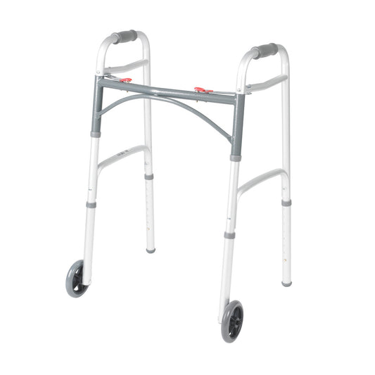 Deluxe Folding Walker with Wheels