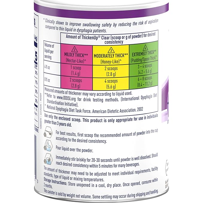 Instant Clear Drink Thickener